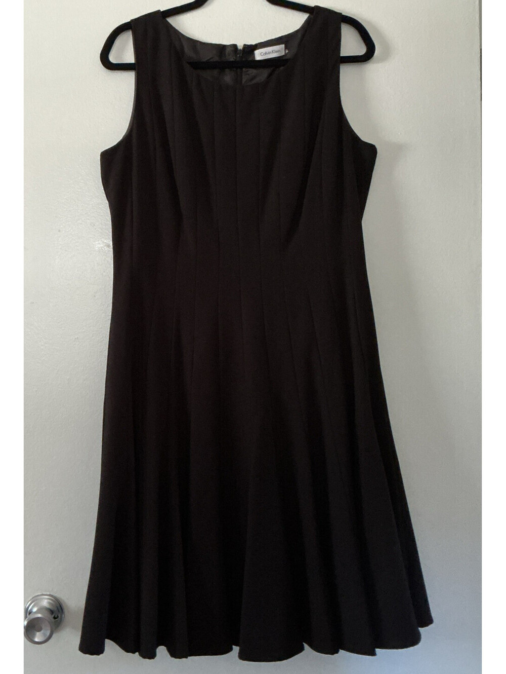 Calvin Klein Womens 14 Little Black Dress LBD  Sleeveless Career Work
